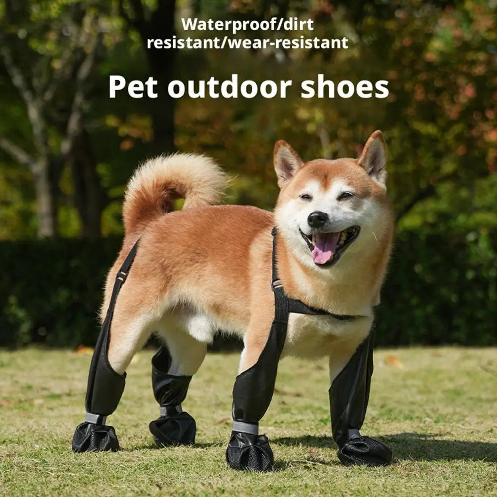 Pet  Boots Protect Paws Against Cold or Heat