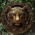 Enchanting Tiger Theme 3D Metal Wall Decor