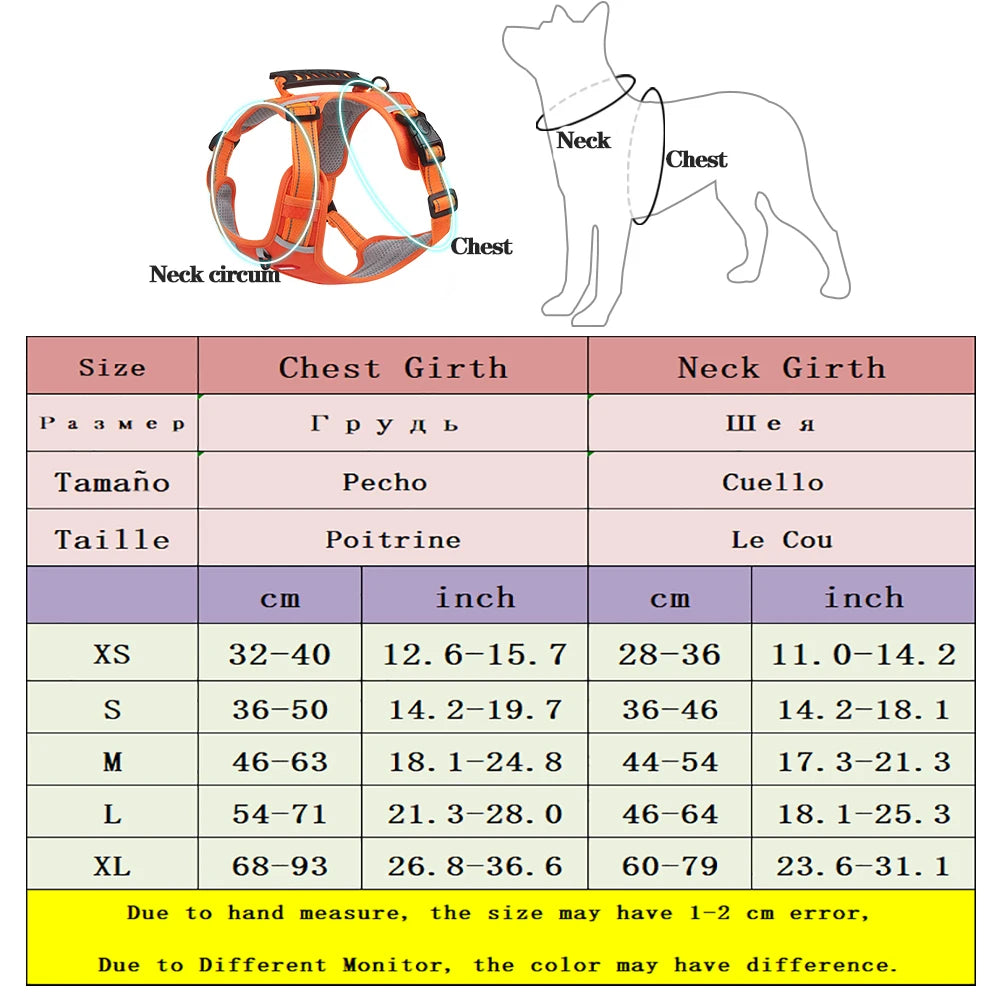 No-Pull, No-Choke, Adjustable Dog Harness Vest