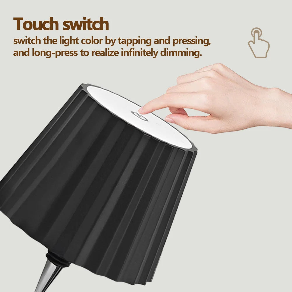 1Pcs Bottle Table Lamp, Wireless , Touch Control, 7 Styles