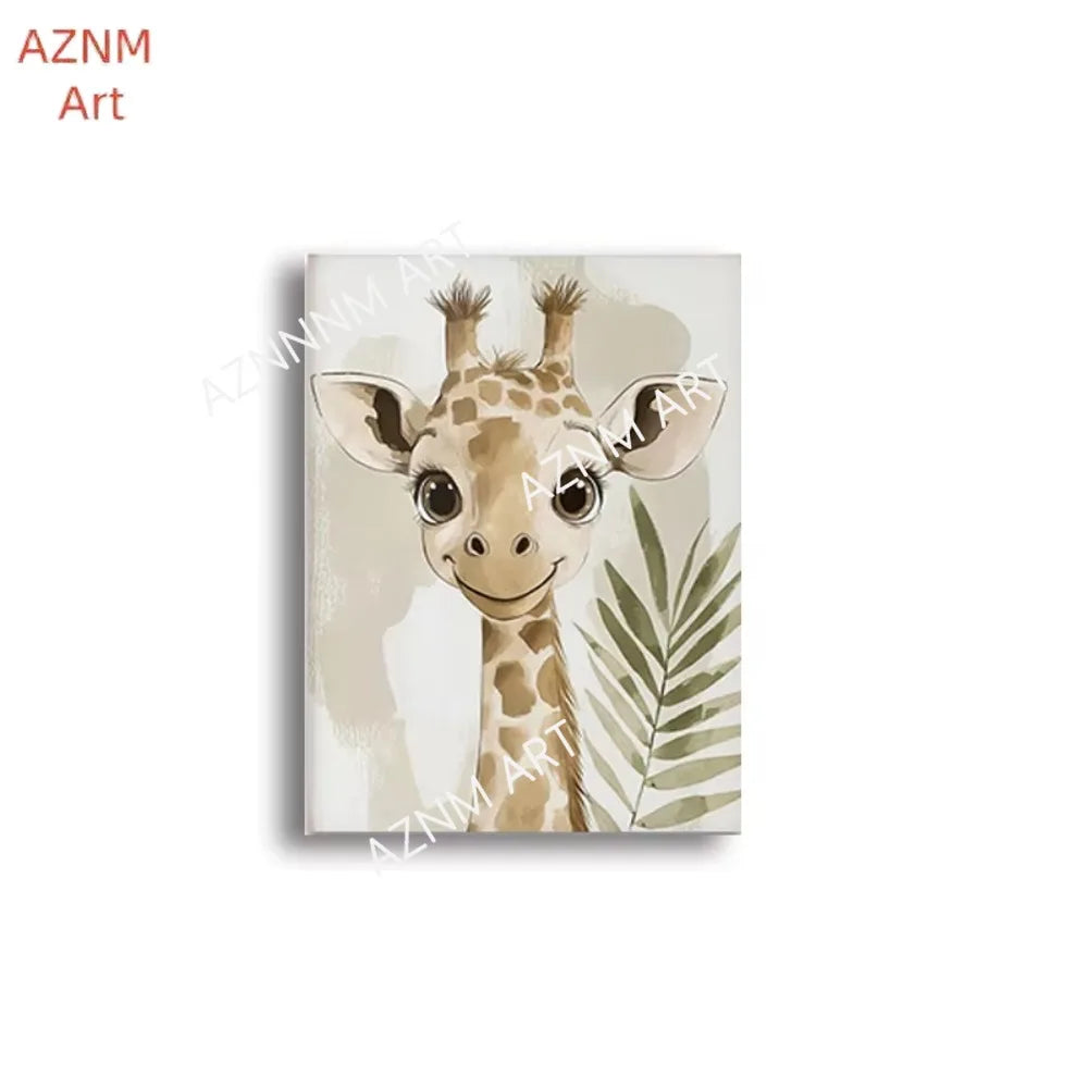 Safari Animal Prints on Canvas Wall Art