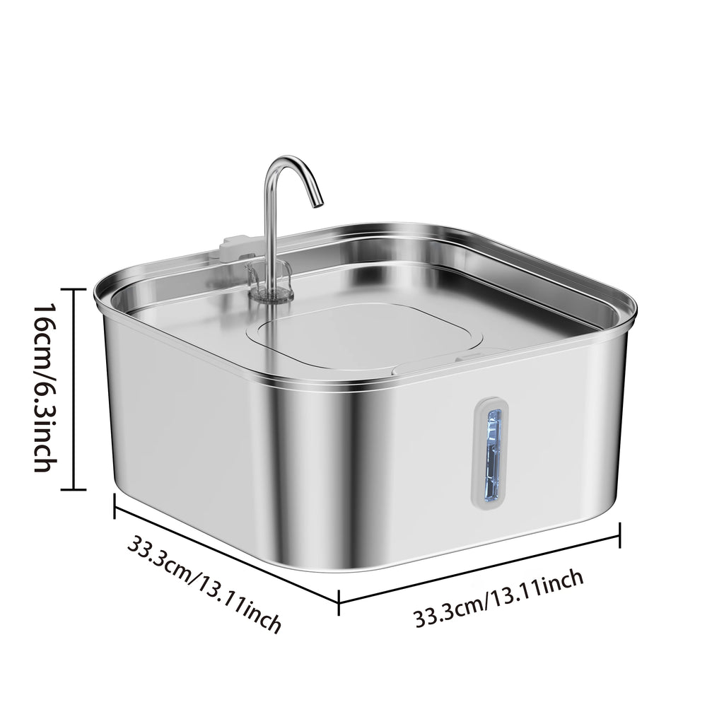 14L/7L Automatic Dog Water Fountain Stainless Steel