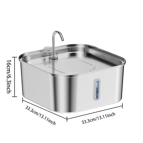 14L/7L Automatic Dog Water Fountain Stainless Steel