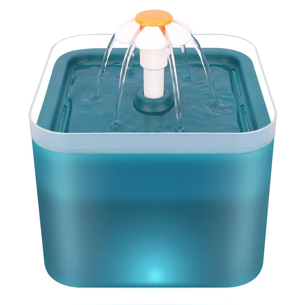 Silent Cat Water Dispenser; LED Lighting,