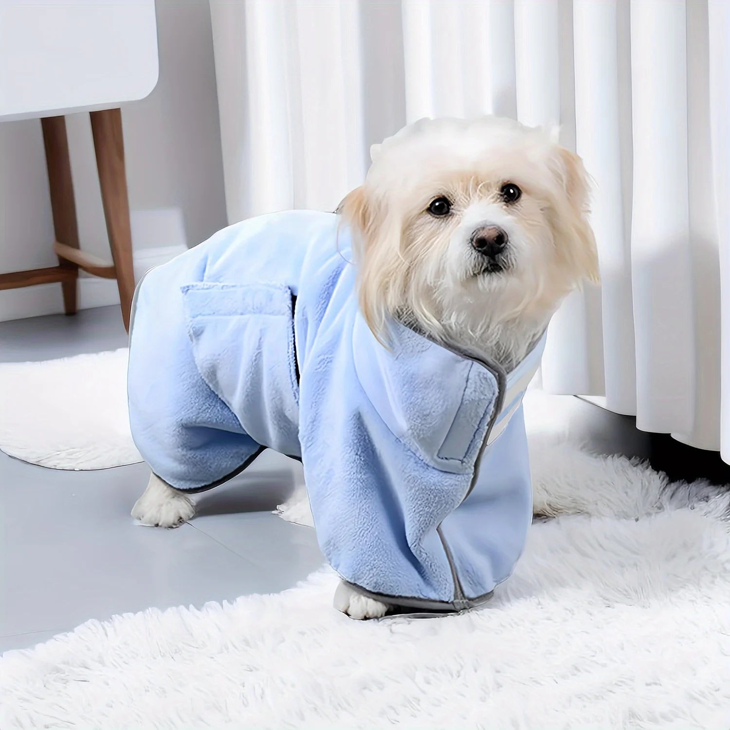 Dog Absorbent Bath Towel, Pet Bathrobe