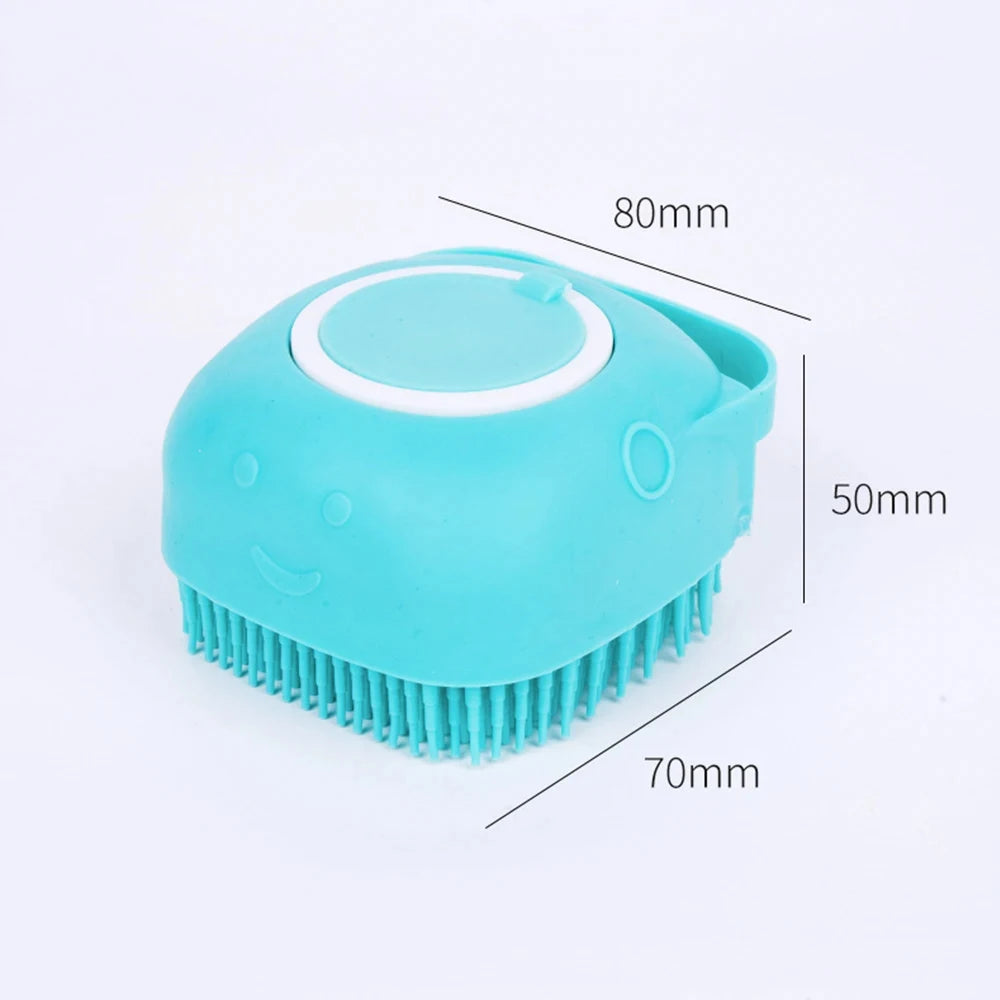 Dog `Bathtime Silicone Soapy Massage Brush