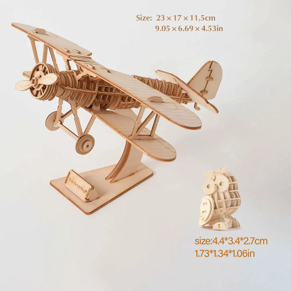 3D Puzzle Model Kit DIY Laser Cut Assembly