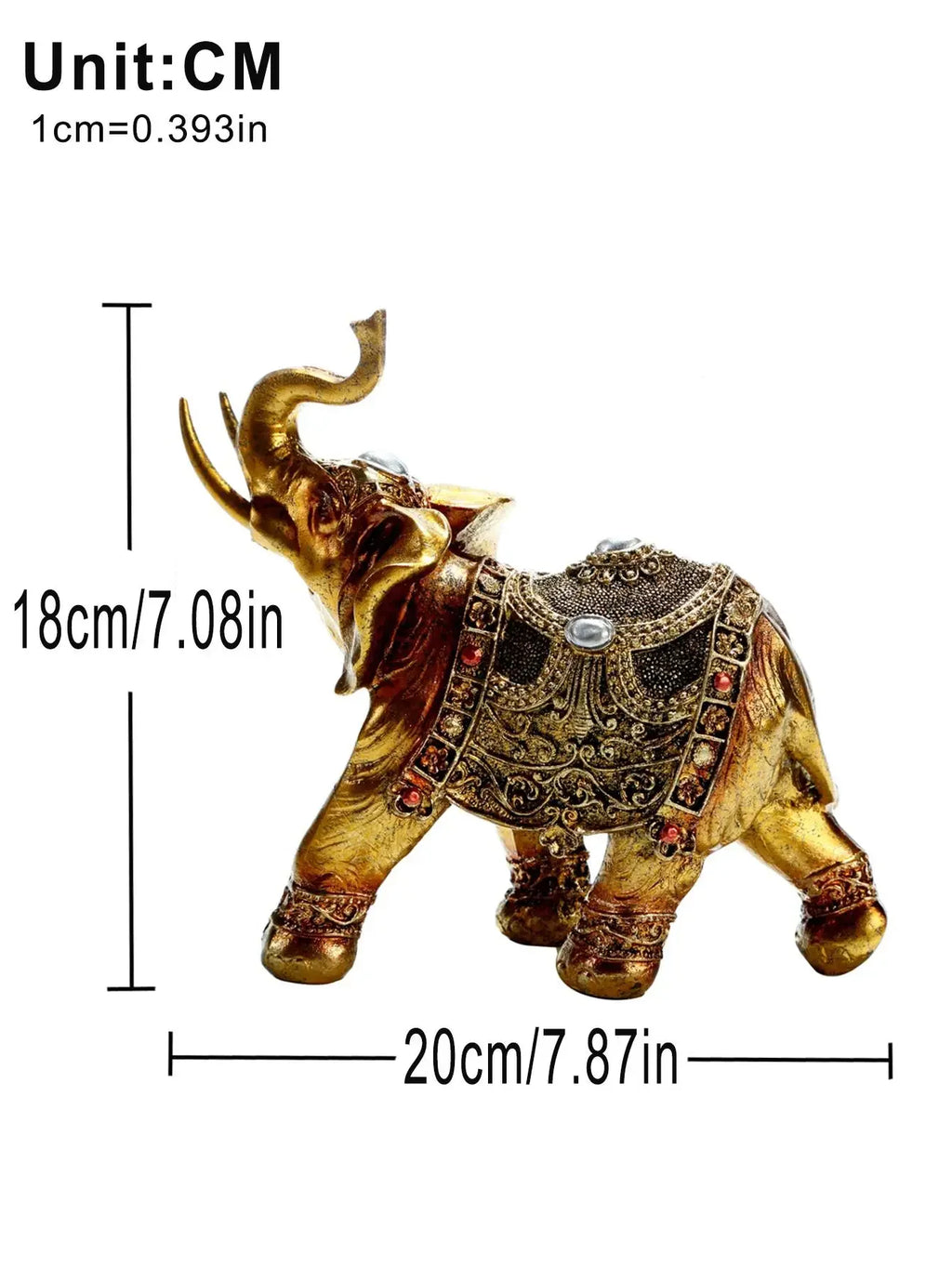 Handcrafted 3D Elephant Sculpture; Unique Gift