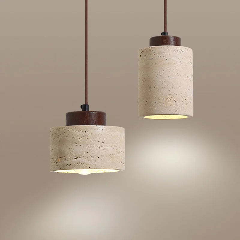 Japanese Genuine Cave Stone Hanging Lamps