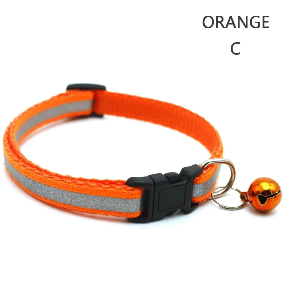 Reflective Night Safety Kitten Collar; Adjustable