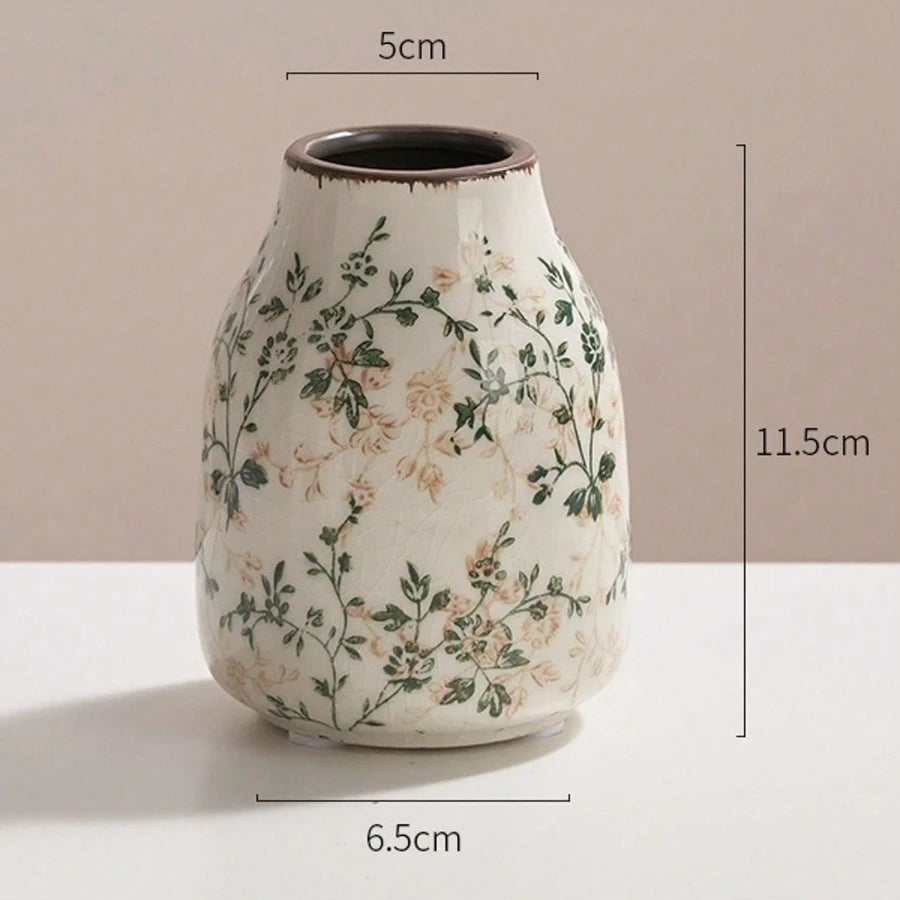 Handmade Bohemian Art Ice Crackle Ceramic Vases