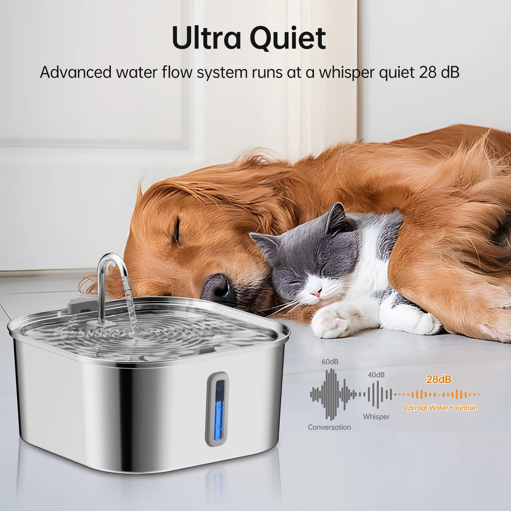 14L/7L Automatic Dog Water Fountain Stainless Steel
