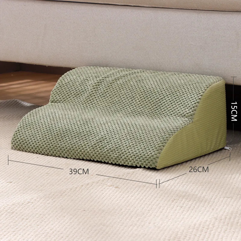 1/2/3/4 Pet Stairs, Ramp; Washable Non-Slip Cover
