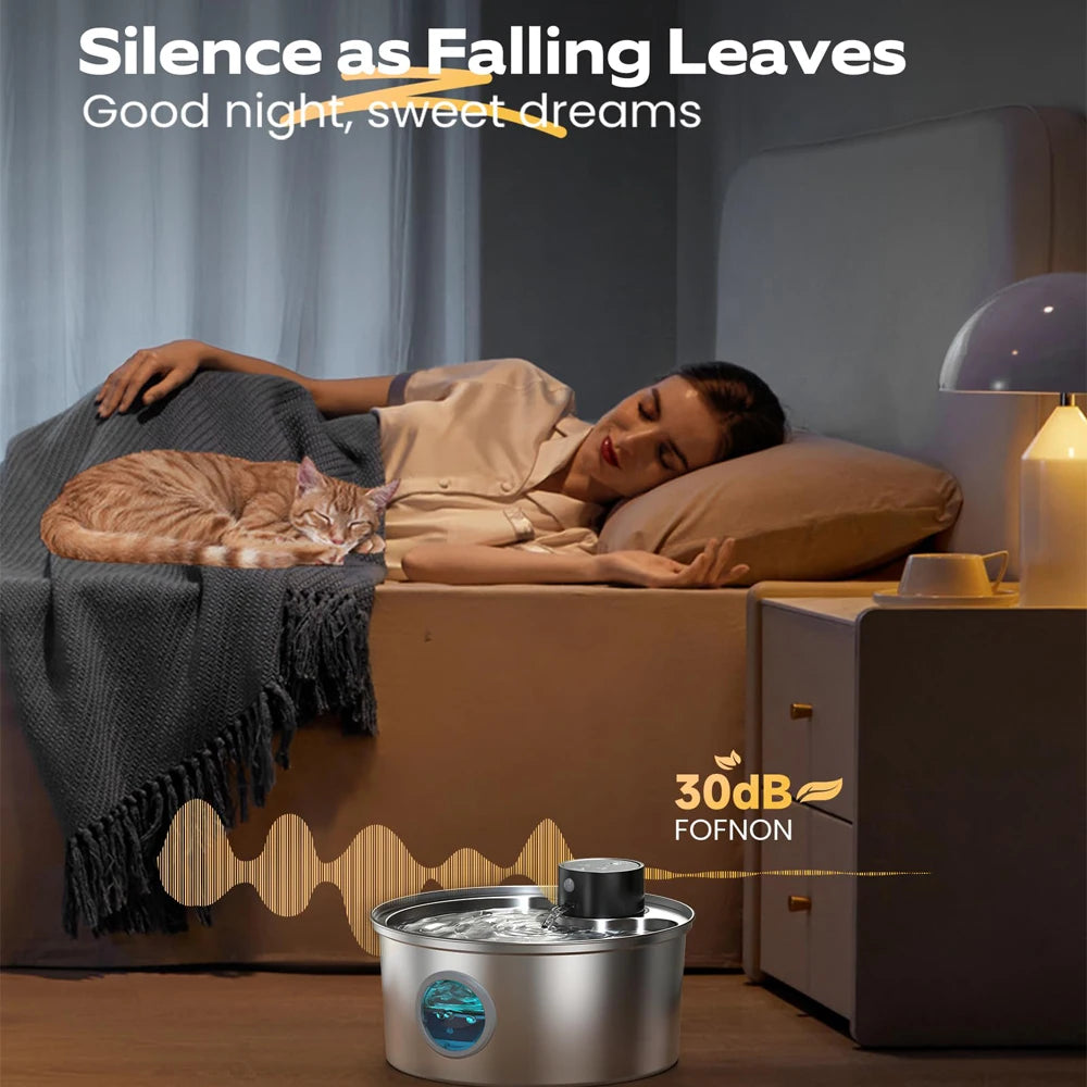 3.2L Dog/Cat Water Fountain, Auto Sensor