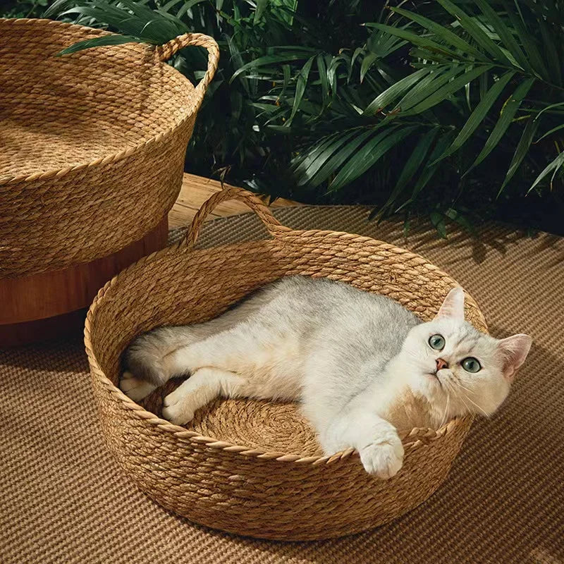 Handmade Bamboo Cat Bed Scratch Board