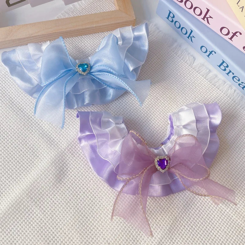 Pet Lace Necklace, Princess Bow Scarf