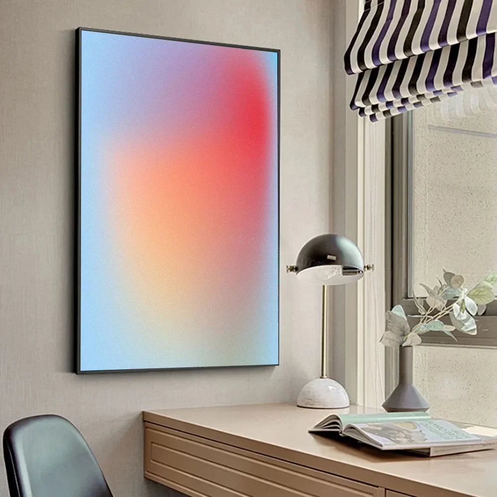 Gradient Halo Modern, Minimalist Canvas Wall Art