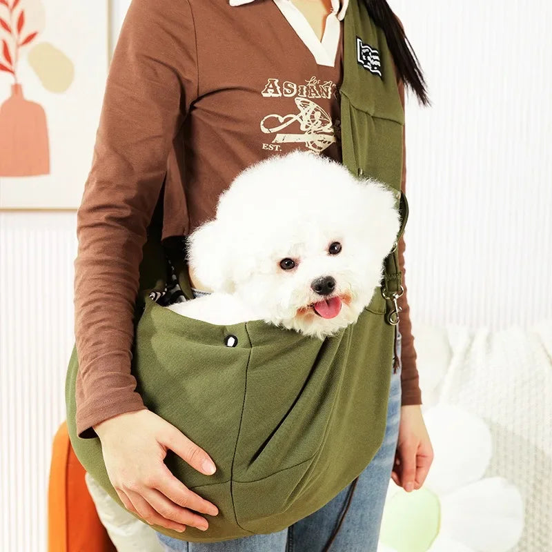 Crossbody Shoulder Bag Carrying Sling for Dogs