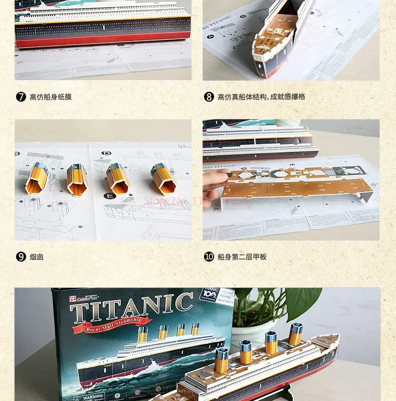 3D Titanic Ship Model Puzzle