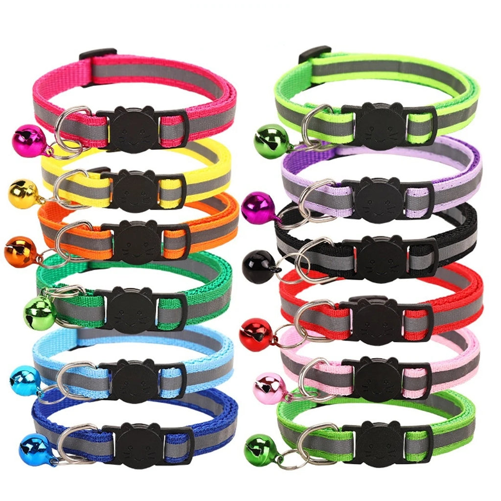 Reflective Cat Bell Collars, Adjustable