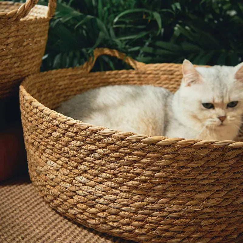 Handmade Bamboo Cat Bed Scratch Board