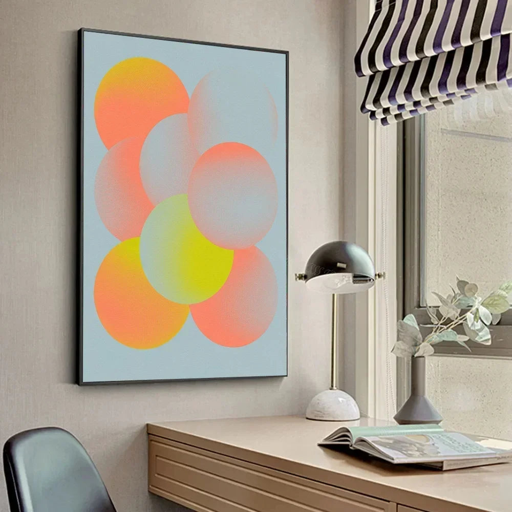 Gradient Halo Modern, Minimalist Canvas Wall Art