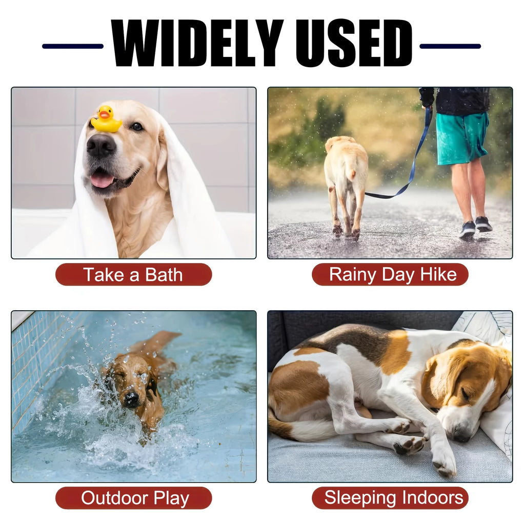 Fully Wrapped Dog Bathrobe Towel; Quick Drying