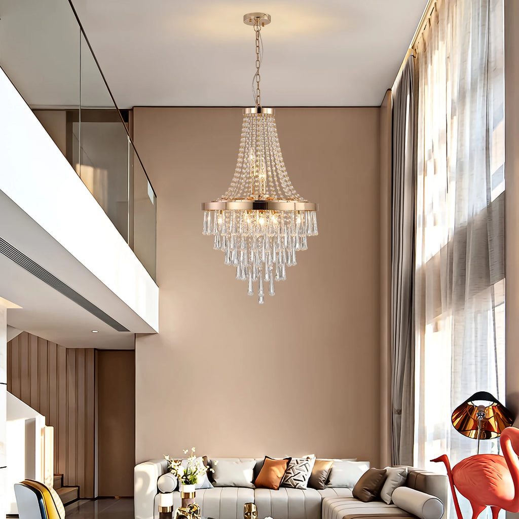 Large Luxurious Crystal Chandelier