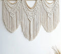 Handmade Creamy-White Macrame Hanging Wall Art