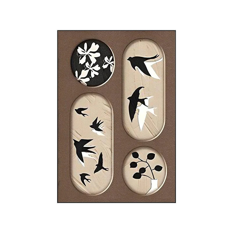 Vintage Framed Prints on Canvas; 24 Designs