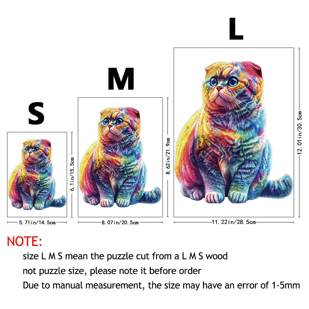 Adult Advanced Plywood Puzzle, Unique Animal Shapes