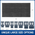 Premium Chenille, Super Absorbent, Washable Mat 96" x 48"