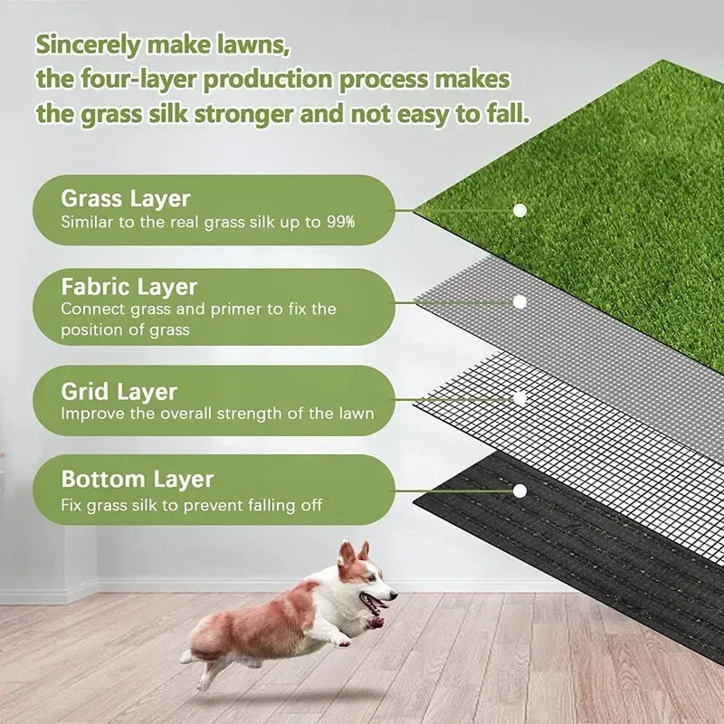 Premium Artificial Grass Pee Pad for Dogs/Pets, Washable, 4 Sizes Available