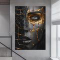 Modern Art Mosaic Woman on Canvas Painting