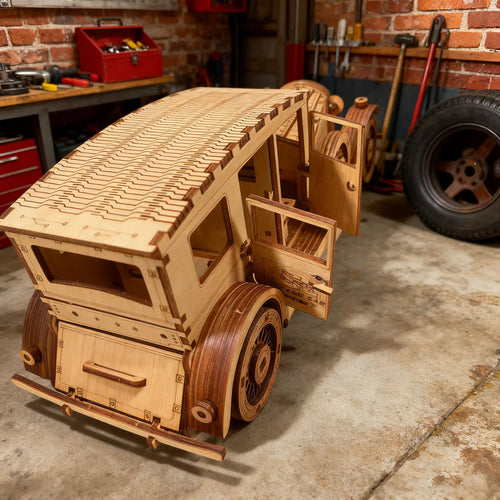 3D Wooden Puzzle Vintage Car Model Exquisite