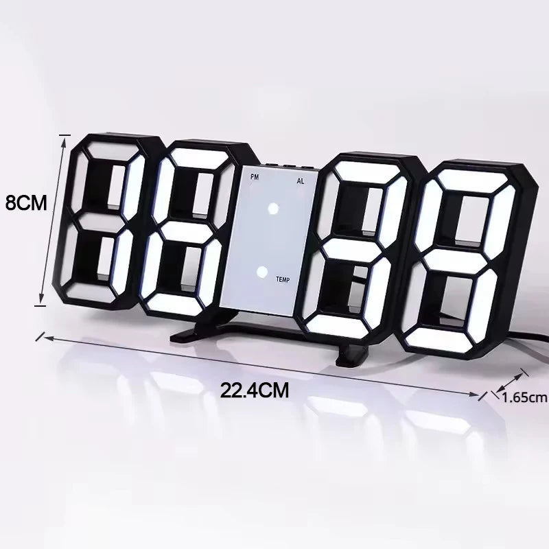 Digital LED Alarm Clock: Bedroom, Office, Desk