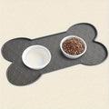 Silicone Dog Feeding Mat; Non-Slip, Raised Edges