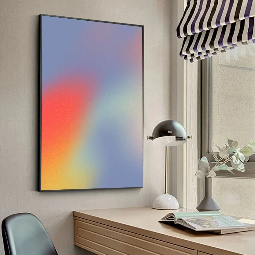 Gradient Halo Modern, Minimalist Canvas Wall Art