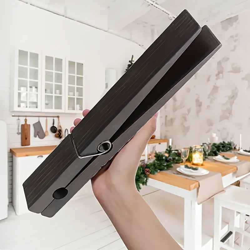 Large Wooden Wall Mounted Towel Clip