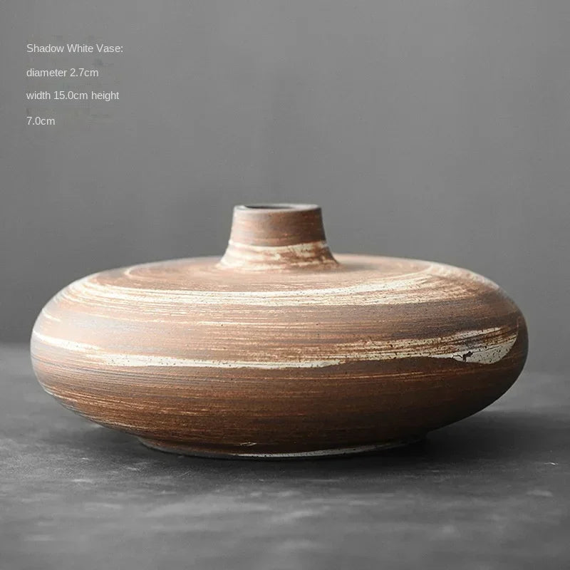 Japanese Style Antique Zen Ceramic Vase
