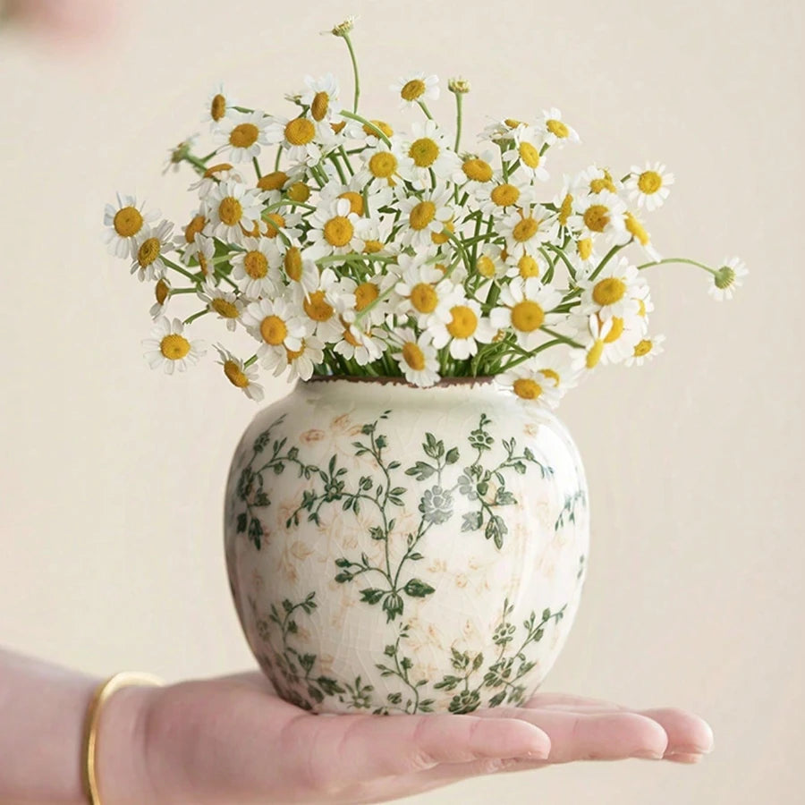 Handmade Bohemian Art Ice Crackle Ceramic Vases