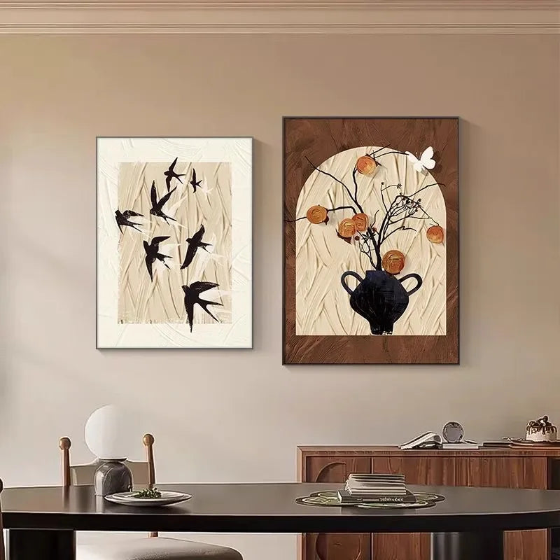 Vintage Framed Prints on Canvas; 24 Designs