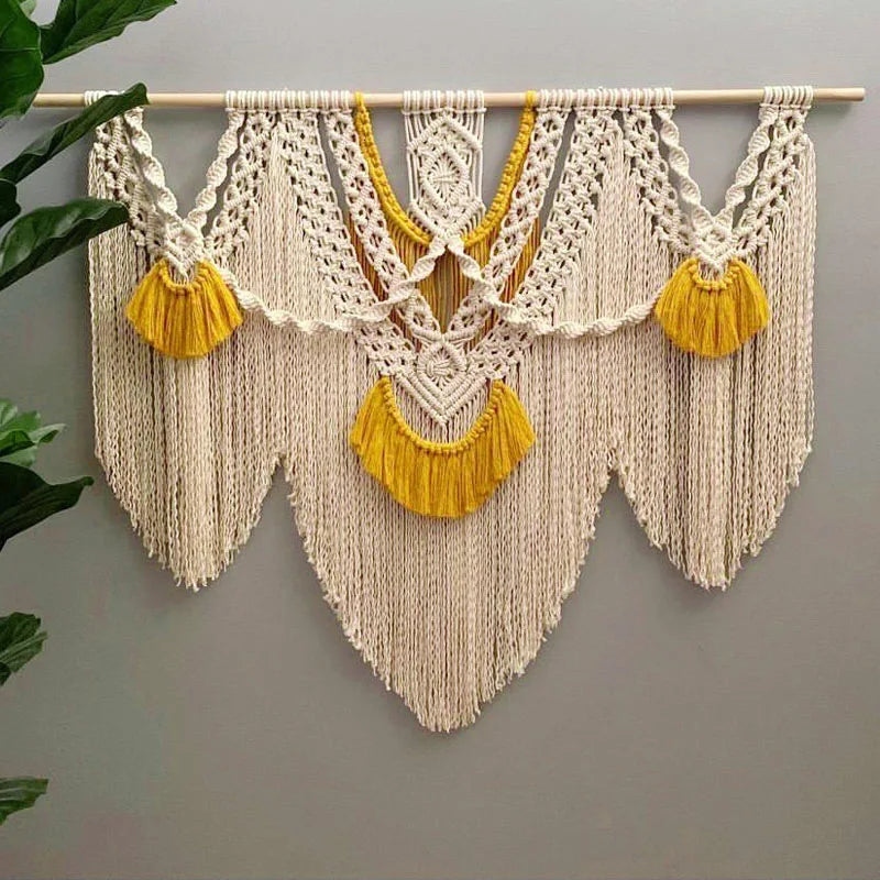 Boho Style Handmade Macrame Tapestry Wall Hanging