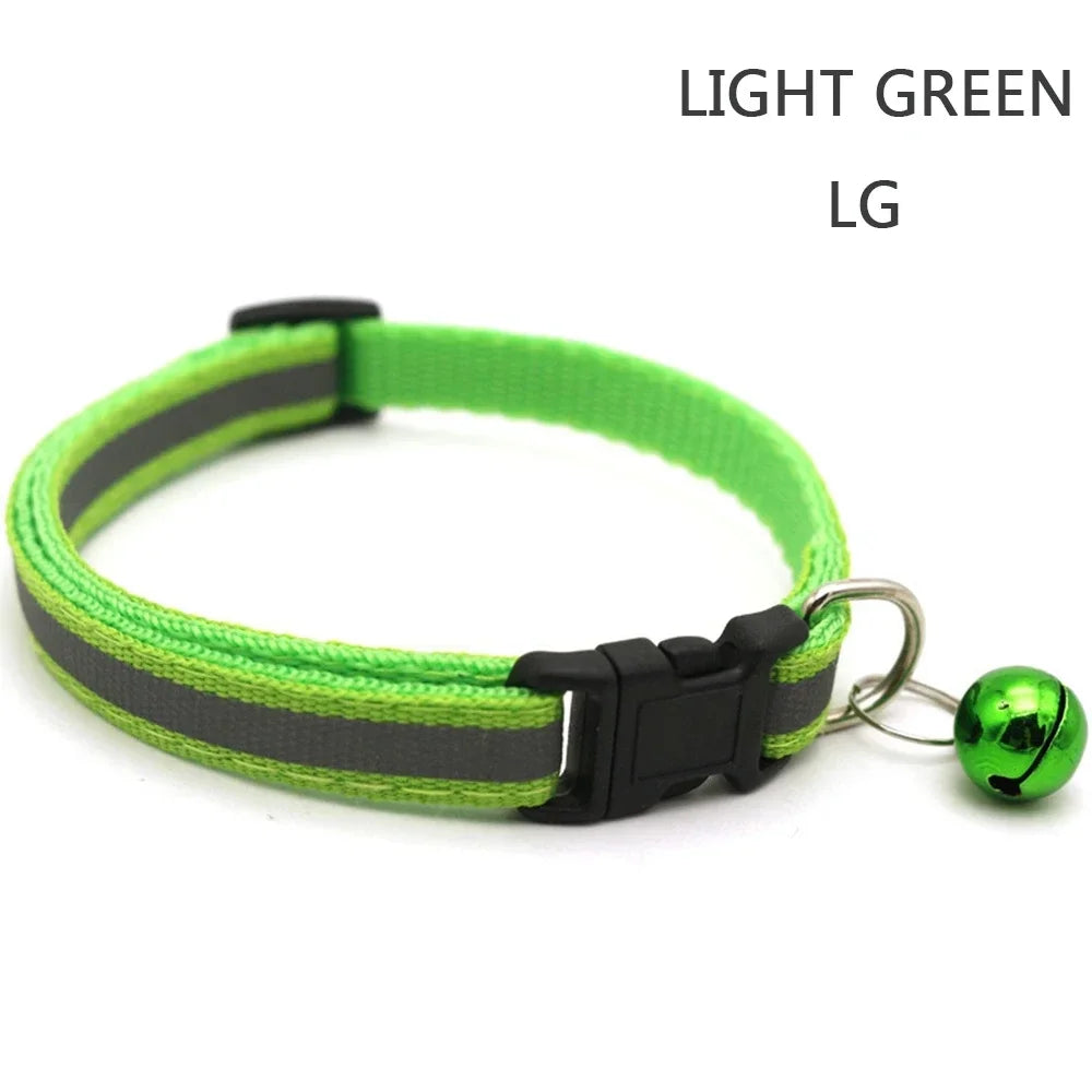 Reflective Night Safety Kitten Collar; Adjustable