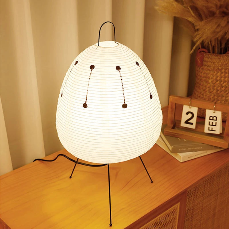 Modern Handmade Rice Paper LED Table Lamp