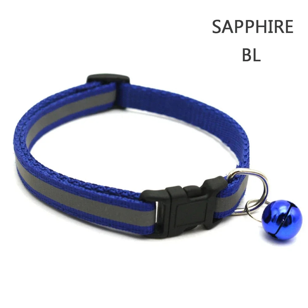 Reflective Night Safety Kitten Collar; Adjustable