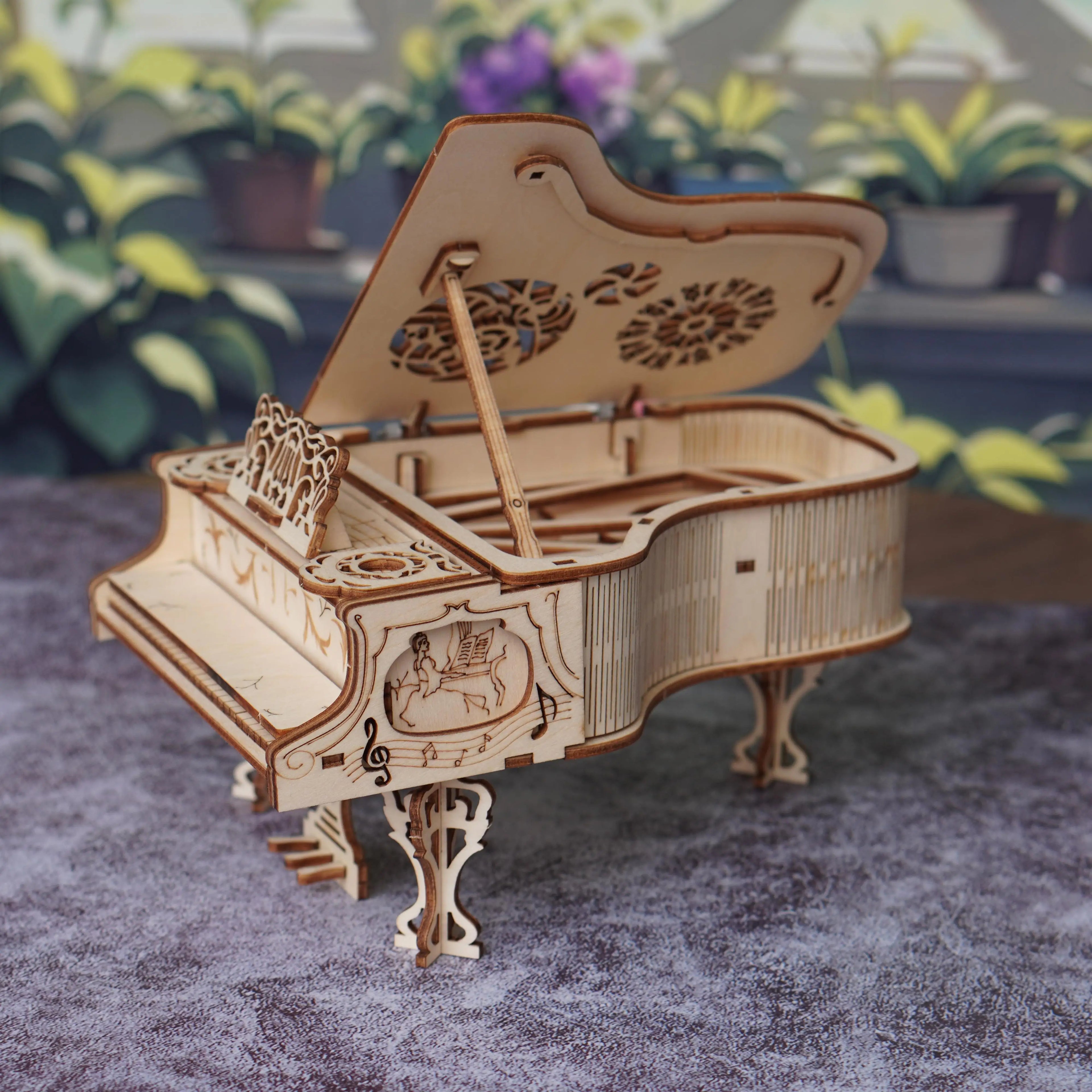 3D Wooden Puzzle for Adults Piano Model