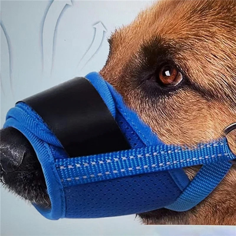 Adjustable Breathable Anti-Biting Mesh Soft Muzzle.