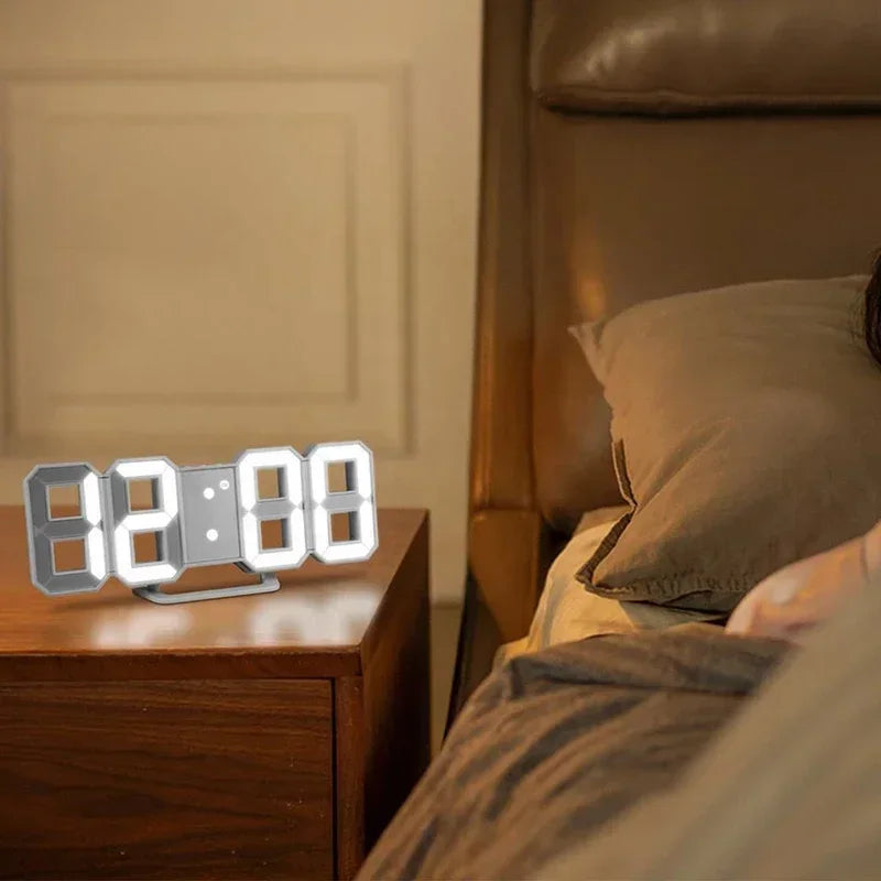 Digital LED Alarm Clock: Bedroom, Office, Desk