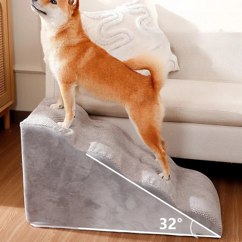 1/2/3/4 Pet Stairs, Ramp; Washable Non-Slip Cover